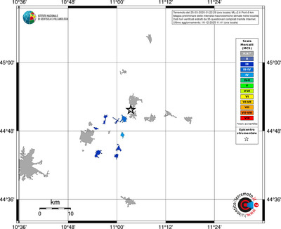 Mappa MCS - territori località