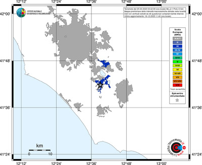 Mappa EMS - territori località