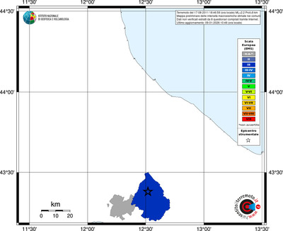 Mappa EMS - territori comuni