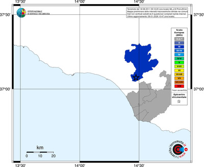 Mappa EMS - territori comuni