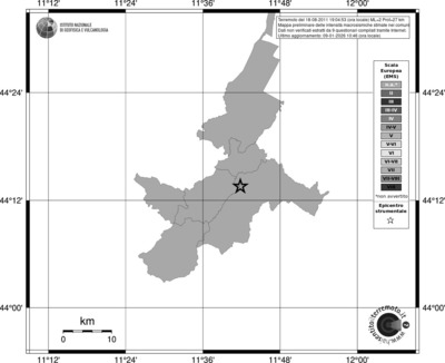 Mappa EMS - territori comuni