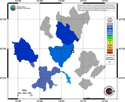 Mappa EMS - territori comuni