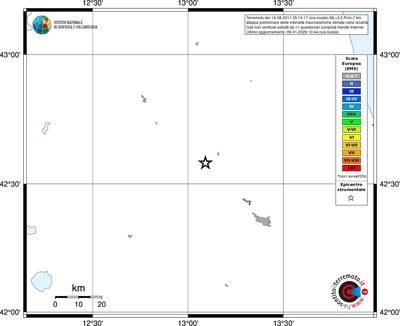 Mappa EMS - territori località