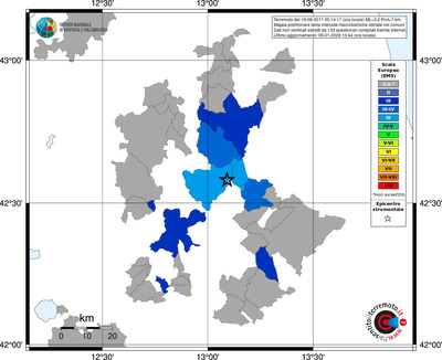 Mappa EMS - territori comuni