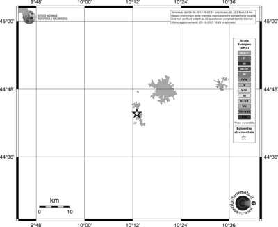 Mappa EMS - territori località