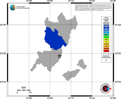 Mappa EMS - territori comuni