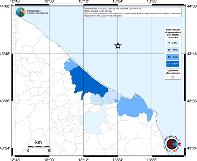 Mappa territorio comunale con almeno 3 questionari