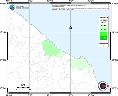 Mappa territorio comunale con almeno 3 questionari