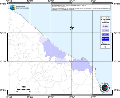 Mappa territorio comunale con almeno 3 questionari