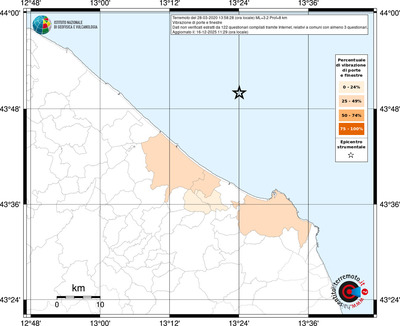 Mappa territorio comunale con almeno 3 questionari