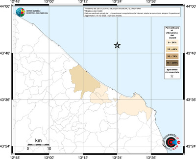 Mappa territorio comunale con almeno 3 questionari