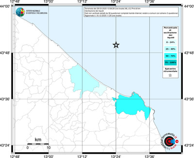 Mappa territorio comunale con almeno 3 questionari