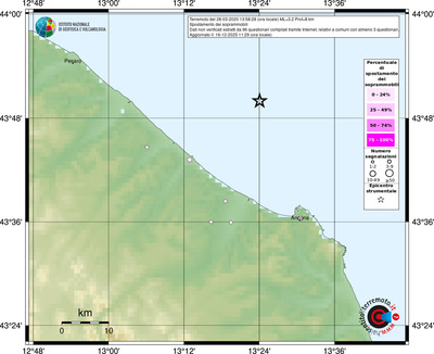 Mappa comuni con almeno 3 questionari