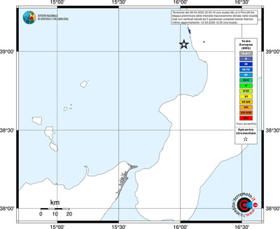 Mappa EMS - territori località