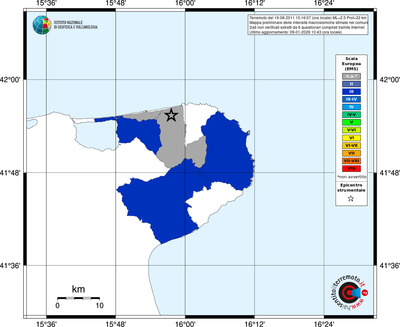 Mappa EMS - territori comuni