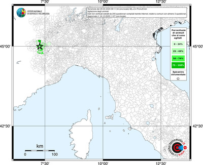 Mappa territorio comunale con almeno 3 questionari