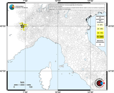 Mappa territorio comunale con almeno 3 questionari