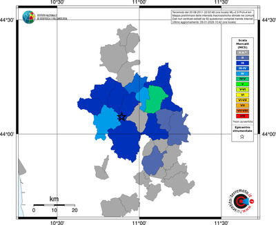 Mappa MCS - territori comuni