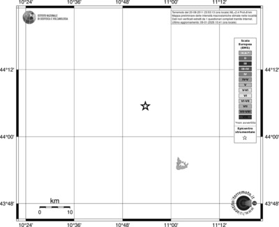 Mappa EMS - territori località