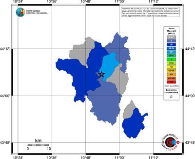 Mappa MCS - territori comuni
