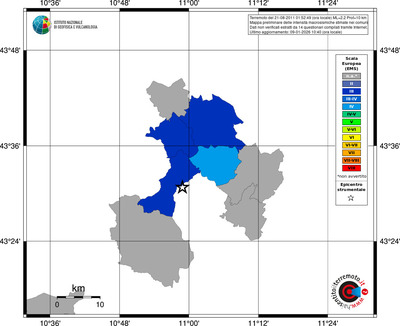 Mappa EMS - territori comuni