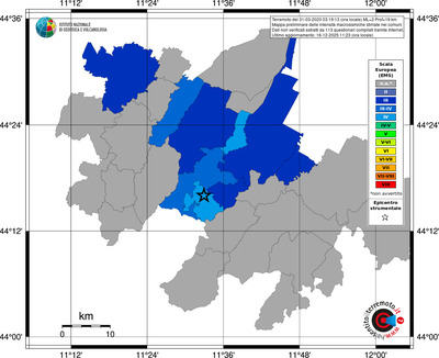 Mappa EMS - territori comuni