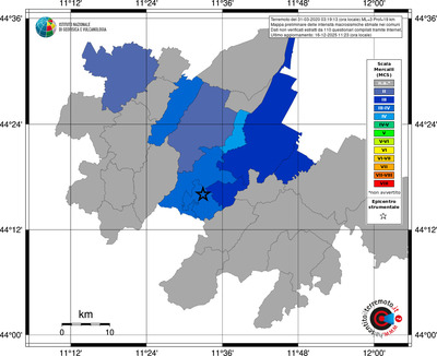 Mappa MCS - territori comuni