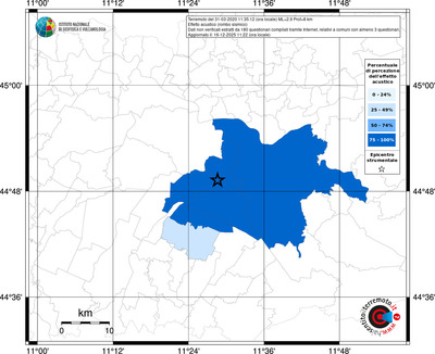 Mappa territorio comunale con almeno 3 questionari