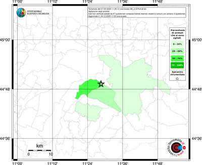 Mappa territorio comunale con almeno 3 questionari