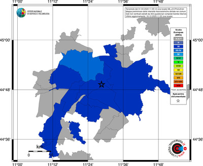 Mappa EMS - territori comuni