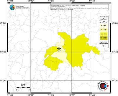 Mappa territorio comunale con almeno 3 questionari