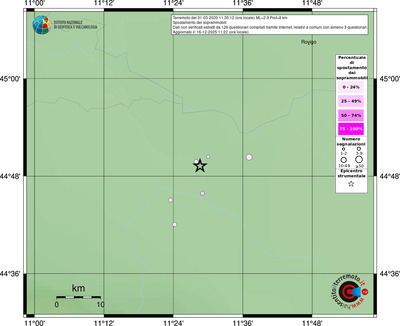 Mappa comuni con almeno 3 questionari