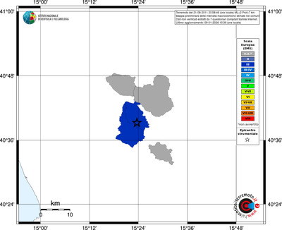 Mappa EMS - territori comuni