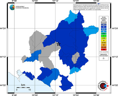 Mappa EMS - territori comuni