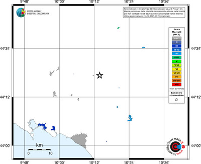 Mappa MCS - territori località