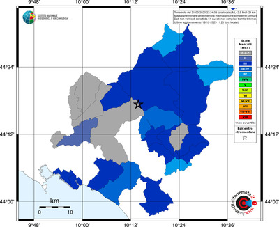 Mappa MCS - territori comuni