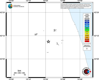 Mappa EMS - territori località