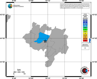 Mappa EMS - territori comuni