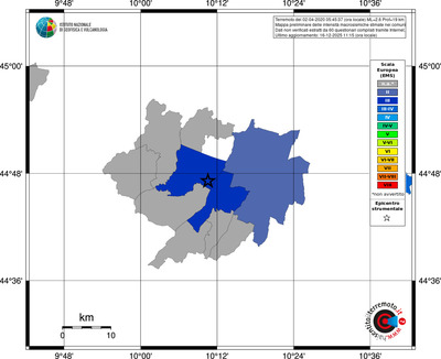 Mappa EMS - territori comuni