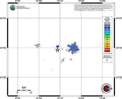 Mappa MCS - territori località
