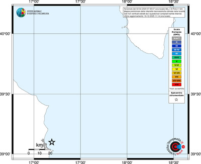 Mappa EMS - territori località