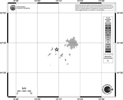 Mappa EMS - territori località