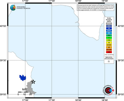Mappa EMS - territori comuni