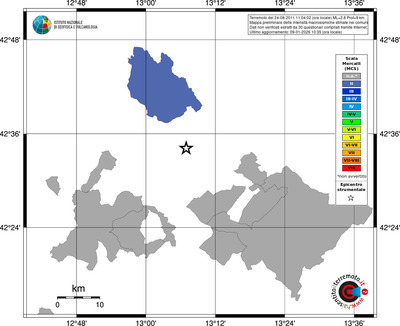 Mappa MCS - territori comuni