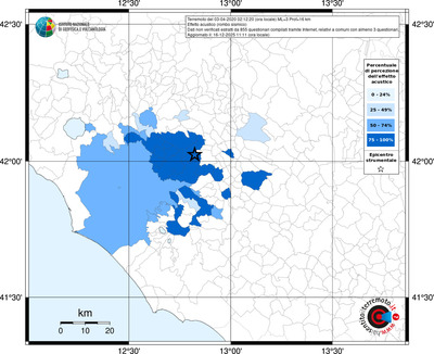 Mappa territorio comunale con almeno 3 questionari