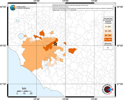 Mappa territorio comunale con almeno 3 questionari
