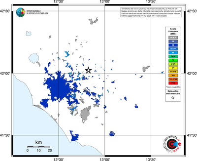 Mappa EMS - territori località