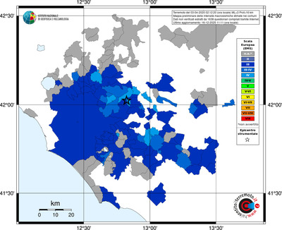 Mappa EMS - territori comuni