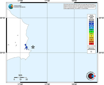 Mappa EMS - territori località