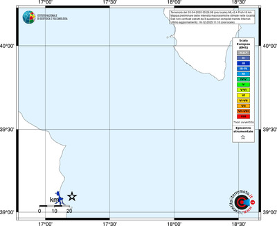 Mappa EMS - territori località